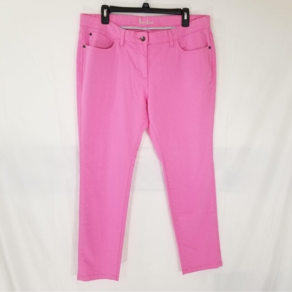 BODEN Pink Ankle Skimmer Skinny Jeans SIZE 12R